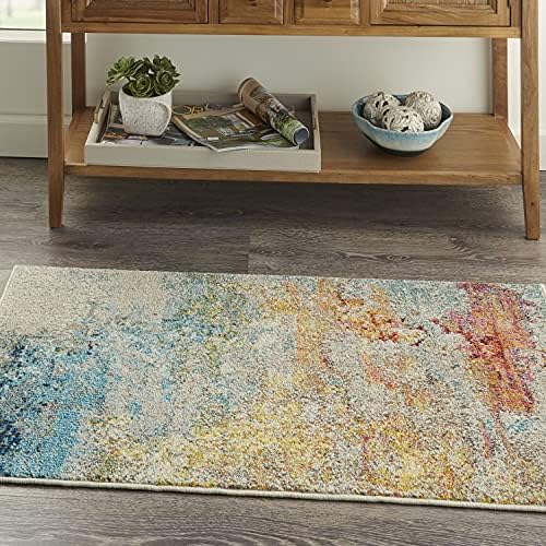 Nourison Home Celestial Sealife 3' x 5' Area Rug - Easy Clean, Non Shedding, Bed Room, Living Room, Dining Room, Kitchen (3' x 5') - Image 3