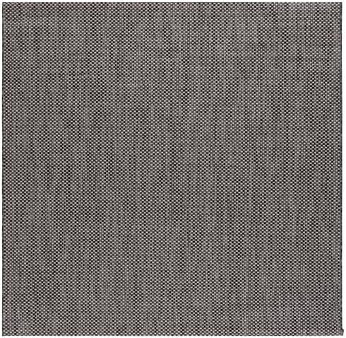 SAFAVIEH Courtyard Outdoor Square Rug 6'7", Black & Beige CY8521-36621 - Image 2
