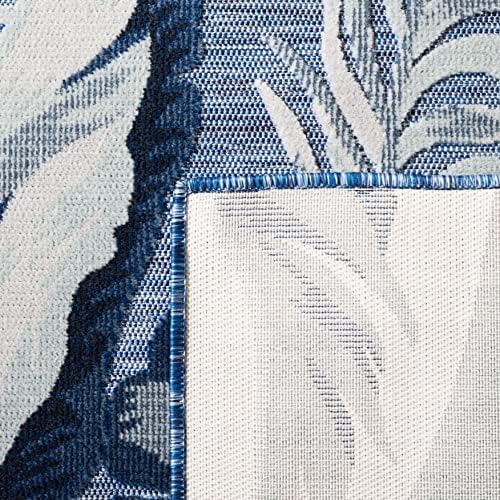 SAFAVIEH Washable Rug Outdoor Cabana Collection - 4' x 6', Black & Grey, Non-Shedding & Easy to Clean, Ideal for Patio, Backyard, Mudroom (CBN452H) - Image 6