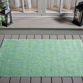 SAFAVIEH Courtyard Outdoor Area Rug 4'x5'7", Green & Blue CY8521-55722 by Unknown