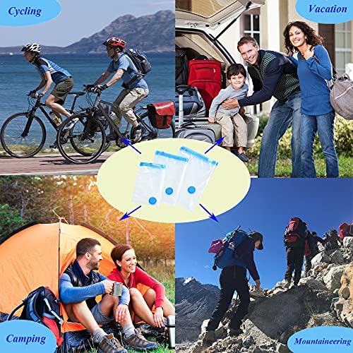 Vacuum Storage Bags(3 x Small,3 x Large, 2 x Jumbo),Various Sizes for different packing needs, Reusable for packing Comforter,Clothes,Coats,Sweater,Bedding,Blankets,Pillows,Soft Toys,Free Hand Pump for Travel and Moving!Save 80% Storage Space - Image 4