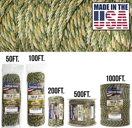TOUGH-GRID 750 Paracord, 100% Nylon, Made in USA, Type IV Mil-Spec Cord - Image 2
