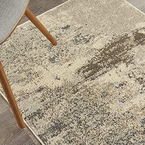 Nourison Home Celestial Ivory Grey 3' x 5' Area Rug - Easy Clean, Non Shedding, Bed Room, Living Room, Dining Room, Kitchen (3' x 5') - Image 3
