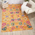 Nourison Home Passion Sunburst 6'7" x 9'6" Area Rug - Easy Clean, Non Shedding, Bed Room, Living Room, Dining Room, Kitchen (7' x 10') by NourisonHome