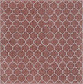 Unique Loom Outdoor Trellis Collection Area Rug - Trellis (Square 13' 0" x 13' 0", Rust Red/ Ivory) by UniqueLoom