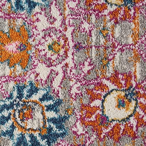 Nourison Home Passion Silver 2'2" x 10' Area Rug, Boho, Moroccan, Bed Room, Living Room, Dining Room, Kitchen, Easy Cleaning, Non Shedding, (10' Runner) - Image 5