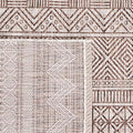 SAFAVIEH Washable Rug Outdoor Courtyard Collection - 6'7" Square, Grey & Brown, Non-Shedding & Easy Cleaning, Ideal for Patio, Backyard, Mudroom (CY8196-36312) by Unknown