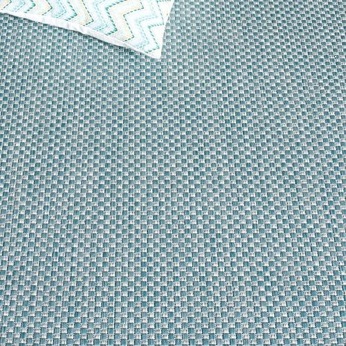 SAFAVIEH Courtyard Outdoor Runner Rug 2'3"x20', Aqua & Grey CY8521-37121 - Image 5