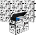 10 Pack Comic Book Storage Box, 15.8" X 7.8" X 11.8", Heavy Duty Collapsible Holds 160-180 Comic Book Bin Container Holder Shelf (Cartoon Bombs) by YNSZAS
