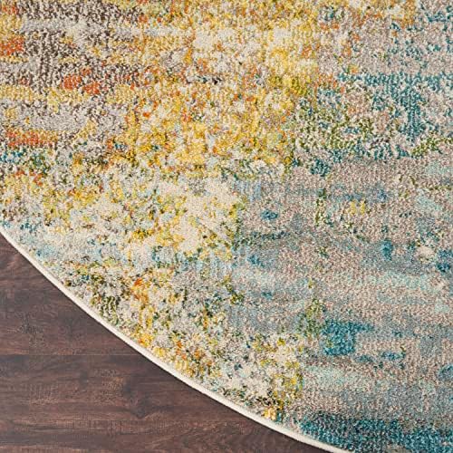 Nourison Home Celestial Sealife 10' x Round Area Rug - Easy Clean, Non Shedding, Bed Room, Living Room, Dining Room, Kitchen (10' x Round) - Image 6