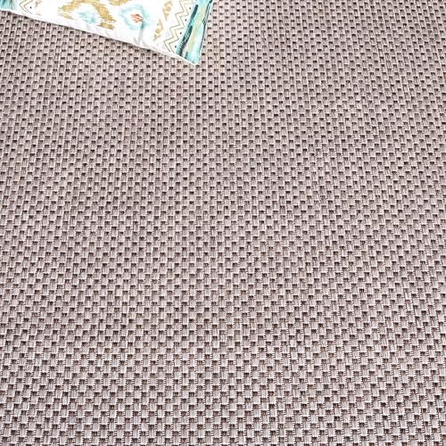 SAFAVIEH Washable Rug Outdoor Courtyard Collection - 2'3" x 18' Runner, Beige & Brown, Non-Shedding & Easy Cleaning, Ideal for Patio, Entryway, Mudroom, Hallway, Kitchen (CY8521-36312) - Image 4