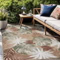 Luul Home Floral Indoor Outdoor Rugs 6x9 Large Area Rug for Living Room, Patio Decor, Kitchen, and Entryway Rug, Washable Stain Resistant Outside Carpet Beige 6 x 9 by Unknown