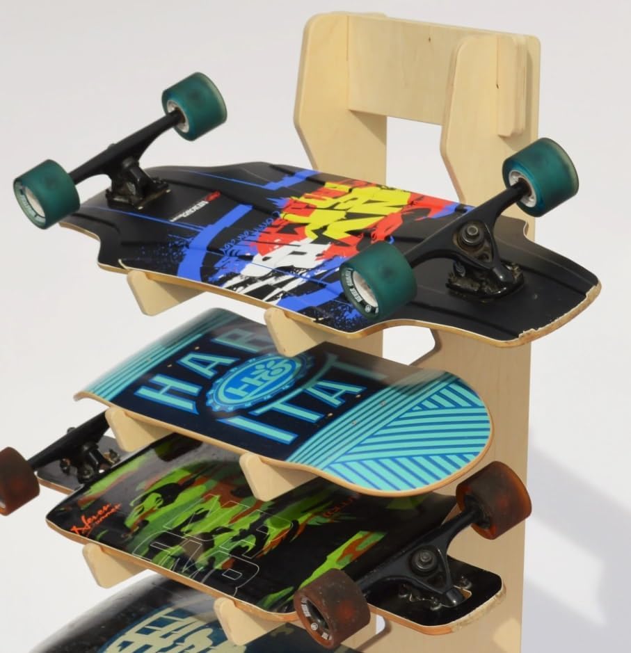 The BOARDROOM Skateboard Longboard Floor Display Rack - Image 2