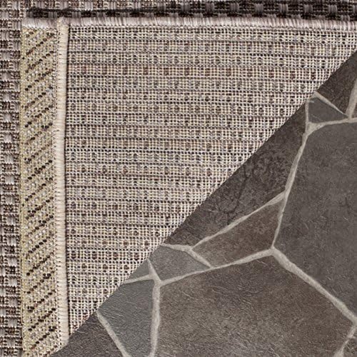 SAFAVIEH Courtyard Outdoor Area Rug 5'3"x7'7", Beige & Brown CY8521-36312 - Image 5