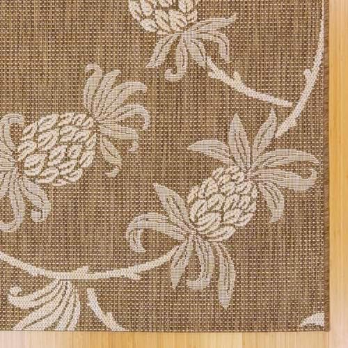 Gertmenian Indoor/Outdoor Kona Coast by Reyn Spooner Runner Rug - 2x6 Runner, Stain & UV Resistant, Ideal for Deck, Patio, Poolside Rooms - Pineapple, Brown, 46657 - Image 6