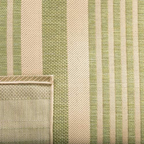 SAFAVIEH Washable Rug Outdoor Courtyard Collection - 4' x 5'7", Beige & Sweet Pea, Non-Shedding & Easy Cleaning, Ideal for Patio, Backyard, Mudroom (CY6062-218) - Image 6