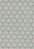 Unique Loom Outdoor Trellis Collection Area Rug (7' 1" x 10' Rectangle, Gray/ Ivory) by UniqueLoom