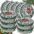 Shappy 10 Pcs 36 Inch Clear Wreath Storage Bags PVC Waterproof, Black by Shappy