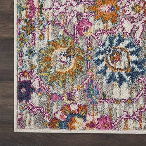 Nourison Home Passion Silver 2'2" x 10' Area Rug, Boho, Moroccan, Bed Room, Living Room, Dining Room, Kitchen, Easy Cleaning, Non Shedding, (10' Runner) - Image 4