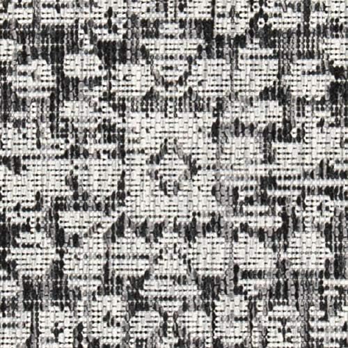 SAFAVIEH Washable Rug Outdoor Courtyard Collection - 6'7" Square, Black & Grey, Non-Shedding & Easy Cleaning, Ideal for Patio, Backyard, Mudroom (CY8720-37612) - Image 6