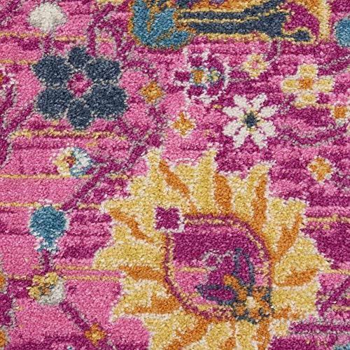 Nourison Home Passion Fuchsia 2'2" x 10' Area Rug - Easy Clean, Non Shedding, Bed Room, Living Room, Dining Room, Kitchen (10' Runner) - Image 5