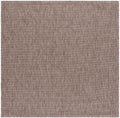 SAFAVIEH Washable Rug Outdoor Courtyard Collection - 4' Square, Natural & Black, Non-Shedding & Easy Cleaning, Ideal for Patio, Backyard, Mudroom (CY8521-37312) by Unknown