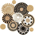 Tatuo 11 Pcs Boho Wall Basket Decor Woven Wall Hanging Art, Boho by Tatuo