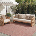 SAFAVIEH Courtyard Outdoor Area Rug 9x12, Large Red & Beige CY8521-36521 by Unknown
