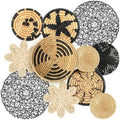 Tatuo 11 Pcs Boho Woven Wall Basket Decor Handmade Wicker Hanging,Fresh by Tatuo