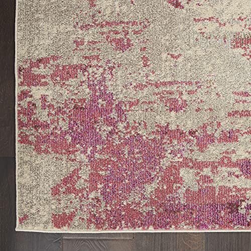 Nourison Home Celestial Ivory Pink 3'11" x 5'11" Area Rug - Easy Clean, Non Shedding, Bed Room, Living Room, Dining Room, Kitchen (4' x 6') - Image 5