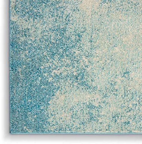Nourison Home Passion Navy/Light Blue 2'2'' x 10' Area-Rug, Modern, Abstract, Easy-Cleaning, Non Shedding, Bed Room, Living Room, Dining Room, Kitchen, (10' Runner) - Image 5