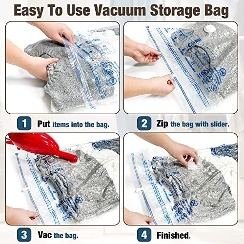 10 Jumbo Vacuum Storage Bags for Bedding, Vacuum Seal Bags for Clothing (Pack of 2) - Image 3