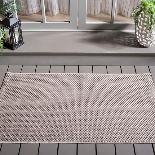 SAFAVIEH Courtyard Outdoor Area Rug 4'x5'7", Beige & Brown CY8521-36312 by Unknown
