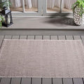 SAFAVIEH Courtyard Outdoor Area Rug 4'x5'7", Beige & Brown CY8521-36312 by Unknown