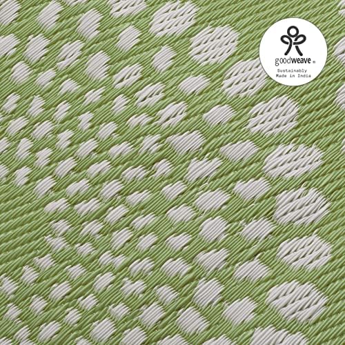 Fab Habitat Outdoor Rug - Waterproof, Fade Resistant, Crease-Free - Premium Recycled Plastic - Floral Medallion - Large Patio, Deck, Sunroom, Camping, RV - Rio - Green - 8 x10 ft - Image 6