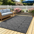 GAOMON Outdoor Rug 9x12 ft Waterproof Reversible Patio Rug by GAOMON