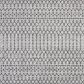 Eyely Moroccan Woven Square Rug 6X6 Light Gray/Black, Indoor Outdoor Rug by eyely