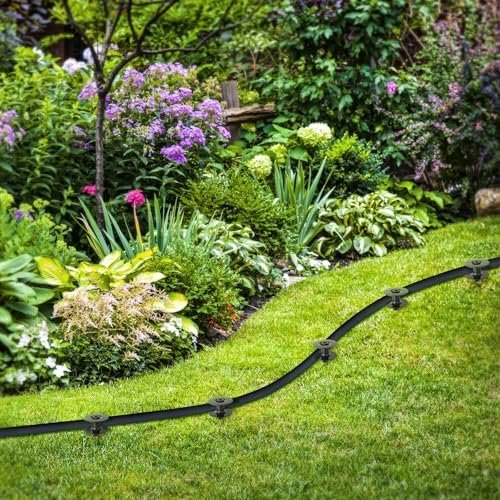 Chumia Garden Hose Guide Stakes, 10 Inch Metal Spike, Black, 12 Pieces - Image 5