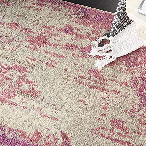 Nourison Home Celestial Ivory Pink 3'11" x 5'11" Area Rug - Easy Clean, Non Shedding, Bed Room, Living Room, Dining Room, Kitchen (4' x 6') - Image 3