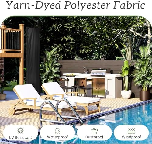 Cantilever Patio Umbrella Cover with Zipper and Rod - Image 3