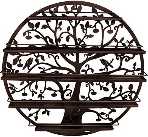 Sorbus Nail Polish Wall Rack, 5-Tier Metal Display, Wall Mounted (Bronze) by Sorbus