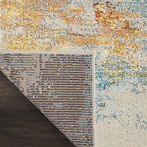 Nourison Home Celestial Sealife 3' x 5' Area Rug - Easy Clean, Non Shedding, Bed Room, Living Room, Dining Room, Kitchen (3' x 5') - Image 4