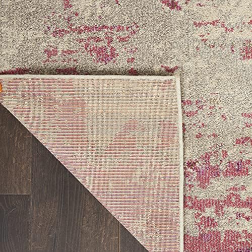 Nourison Home Celestial Modern Abstract Ivory/Pink 2' x 6' Area Rug, Easy Cleaning, Non Shedding, Bed Room, Living Room, Dining Room, Kitchen (2x6) - Image 3