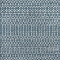 Eyely Moroccan Textured Weave Square Rug 4X4 Teal/Gray, Indoor Outdoor Rug by eyely
