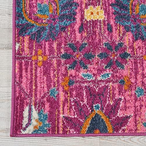 Nourison Home Passion Fuchsia 2'2" x 10' Area Rug - Easy Clean, Non Shedding, Bed Room, Living Room, Dining Room, Kitchen (10' Runner) - Image 4