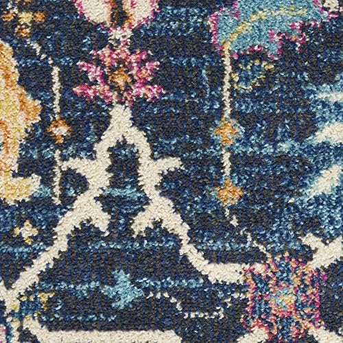 Nourison Home Passion Navy 4' x Round Area Rug - Easy Clean, Non Shedding, Bed Room, Living Room, Dining Room, Kitchen (4' x Round) - Image 6