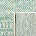 SAFAVIEH Washable Rug Outdoor Courtyard Collection - 6'7" Square, Beige & Green, Non-Shedding & Easy Cleaning, Ideal for Patio, Backyard, Mudroom (CY8196-55712) by Unknown