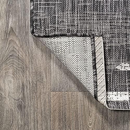 JONATHAN Y Stripe Geometric Indoor Outdoor Round Area Rug 3 Ft Black/Ivory, Zolak Berber for Backyard, Patio, Porch, Easy-Cleaning, High Traffic, Pet-Friendly, Non-Shedding (SMB124E-3R) - Image 6