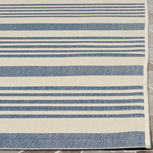 SAFAVIEH Courtyard Outdoor Runner Rug 2'3"x20', Beige & Blue CY6062-233 - Image 4