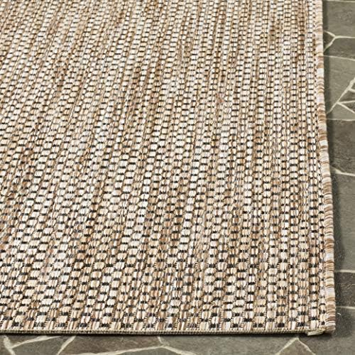 SAFAVIEH Washable Rug Outdoor Courtyard Collection - 10' x 14', Aqua Blue & Grey, Non-Shedding & Easy Cleaning, Ideal for Patio, Backyard, Mudroom (CY8521-37312) - Image 4